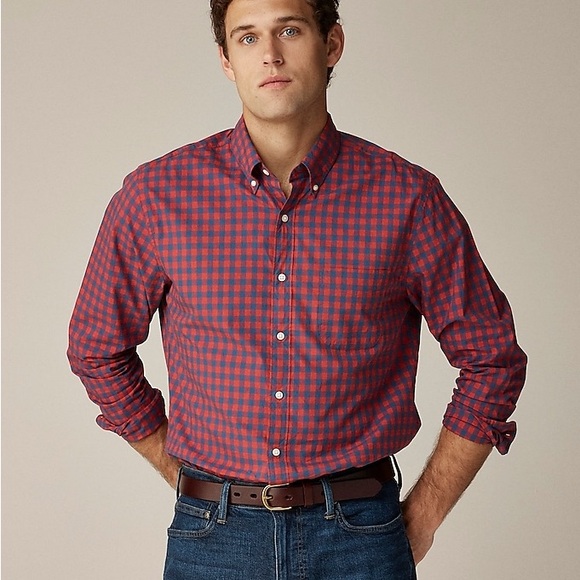 J. Crew Other - J.Crew Relaxed Secret Wash cotton poplin shirt